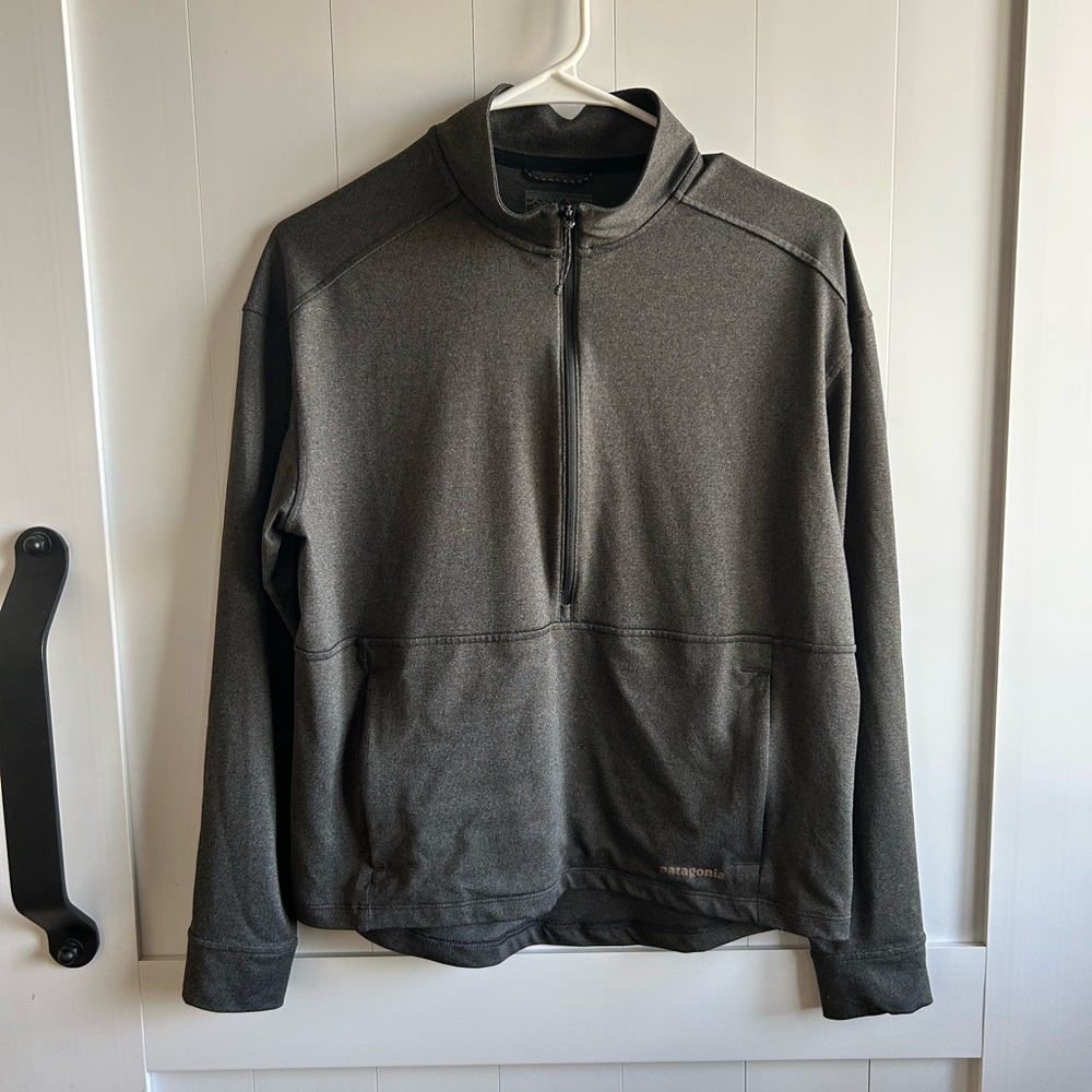 Patagonia Gray Quarter-Zip Pullover